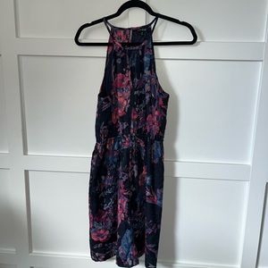 Lucky Brand blue  floral halter dress